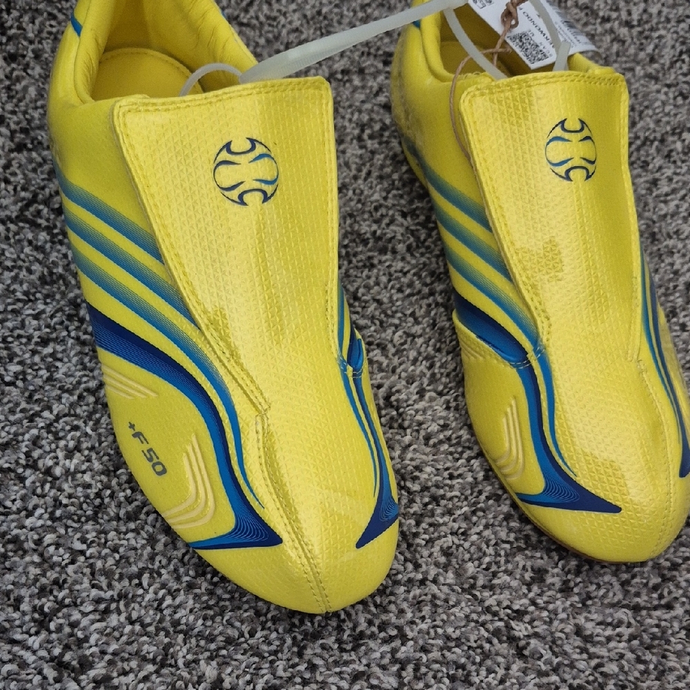 adidas Kids Yellow and Blue Shoes